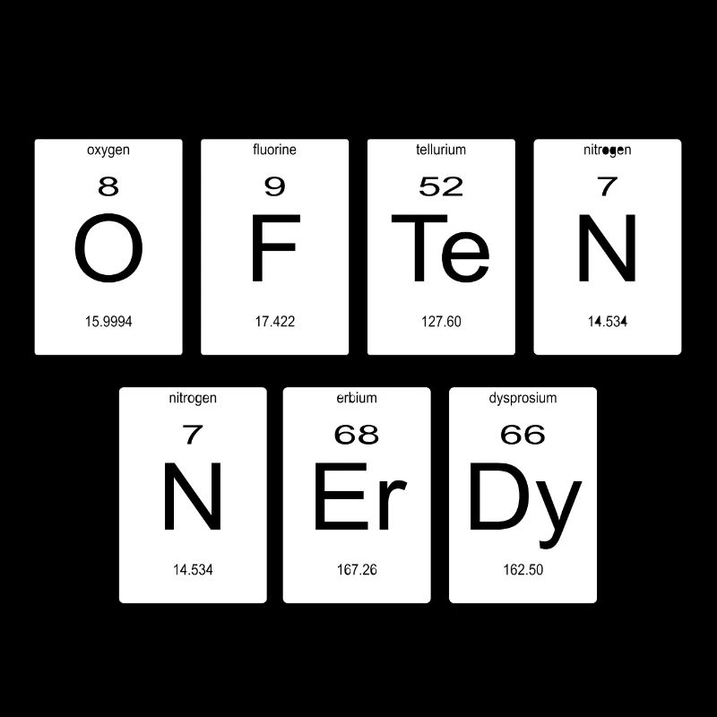 Periodic Table Gift Nerd