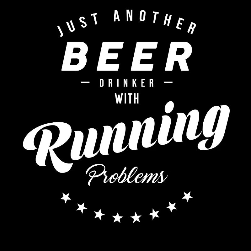 Jogging race running runner drinking beer alcohol