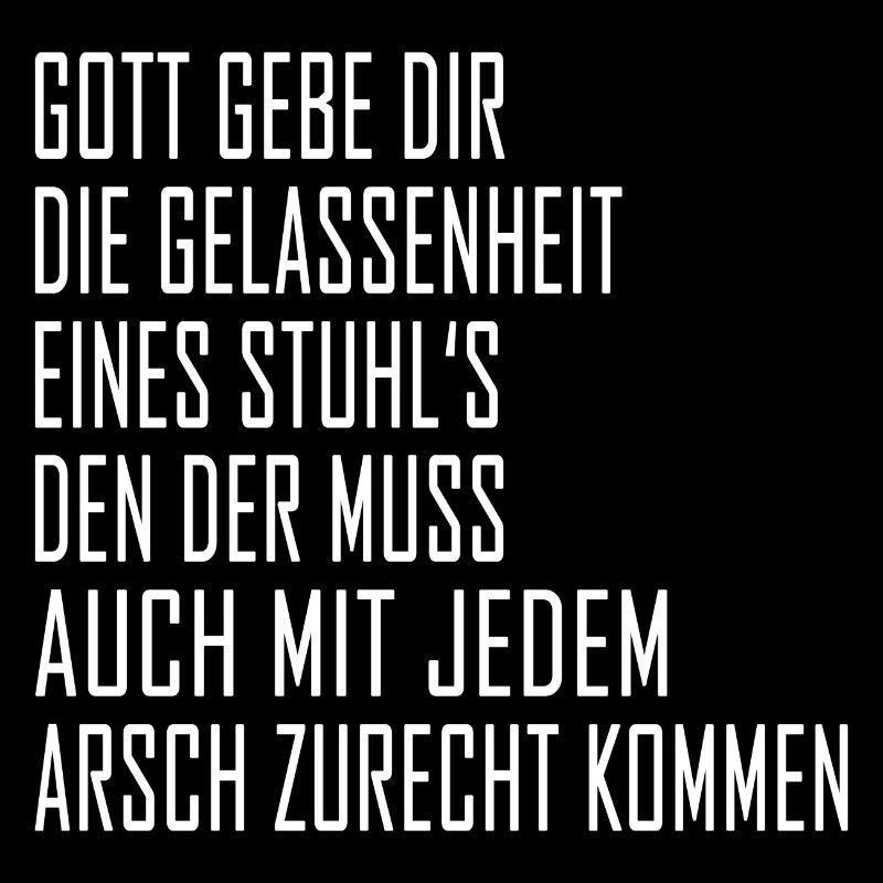 Gelassenheit eines Stuhl's