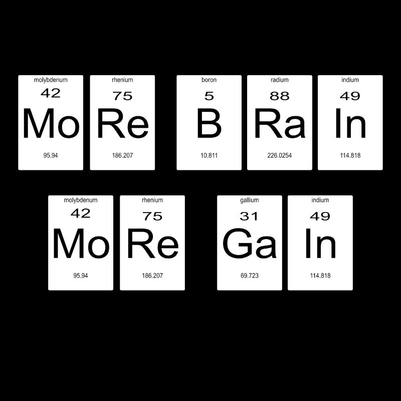 More Brain Periodic Table Gift Nerd