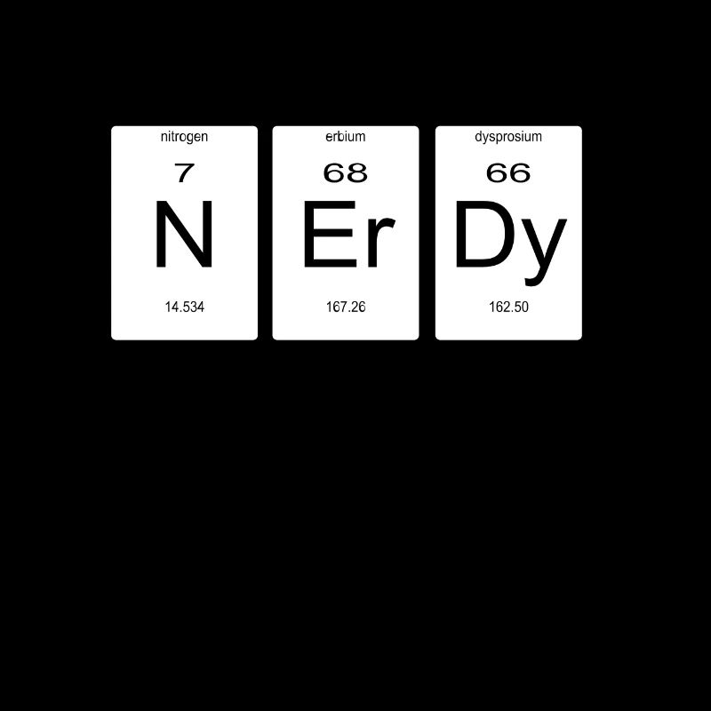 nerdy periodic table gift nerd