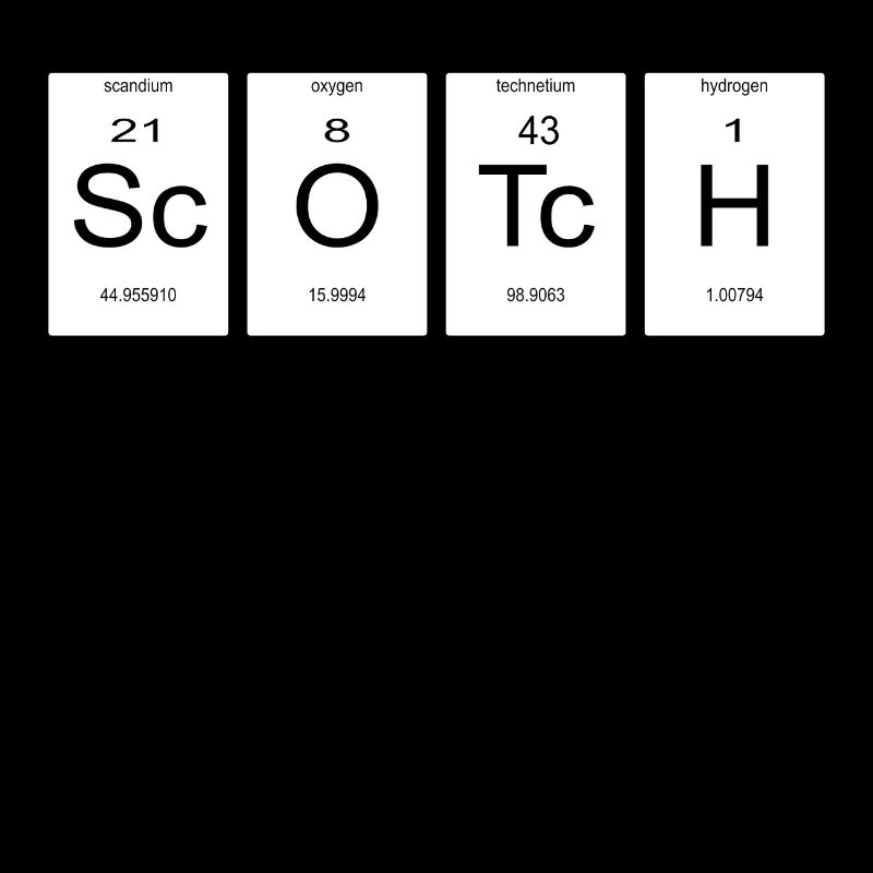 scotch Nerd Geschenk Periodensystem