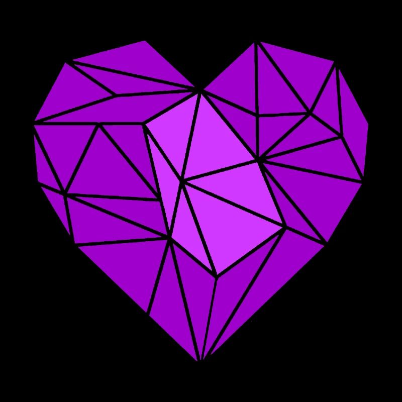 Coeur violet