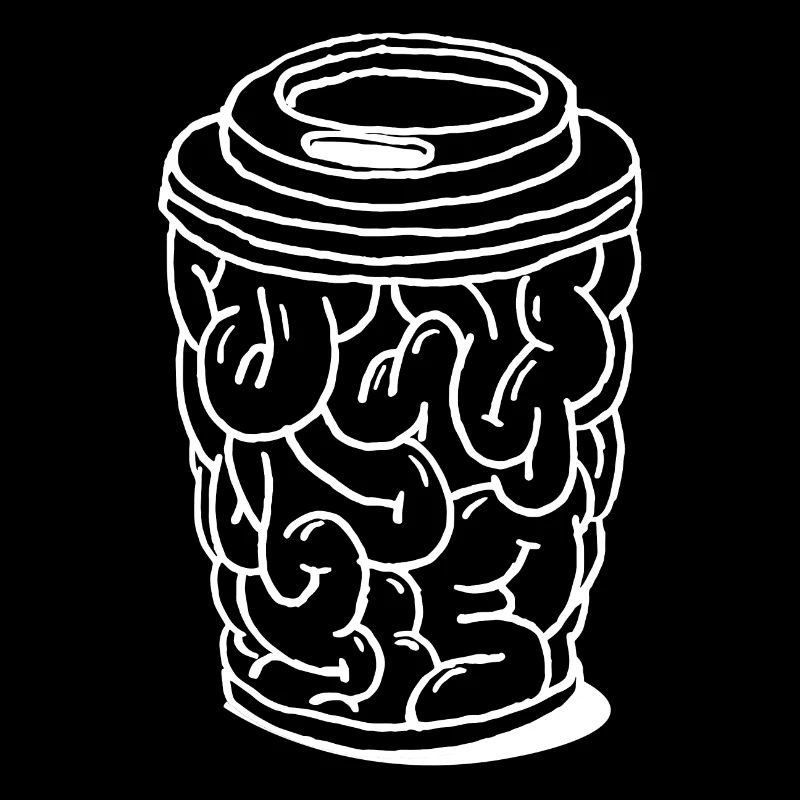 Brain to go brain coffee mug gift