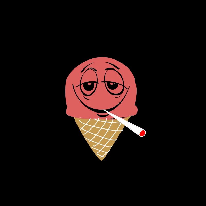 Kiffendes Eis, Kiffen, Weed, Gras, Marihuana