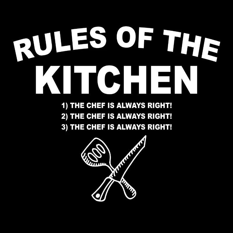 Rules of the Kitchen Rules Cooking Chef Law
