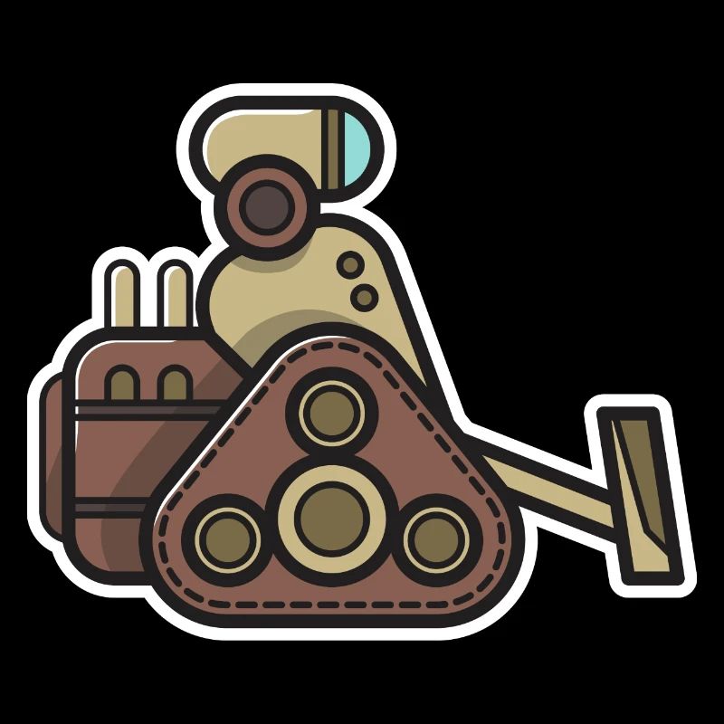 Roboter Geschenk Robotik Nerd Technik Steampunk