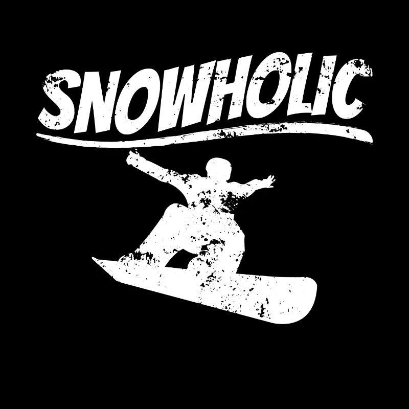 Snowboard Snowholic Winter Mountains Snow Gift