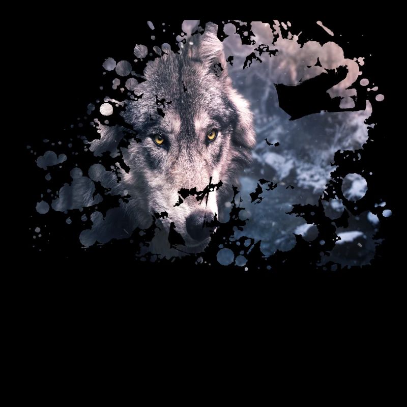 Wolf color splash