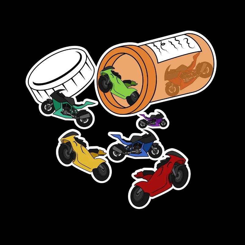 Motorrad Superbike Biker Geschenk · Tabletten