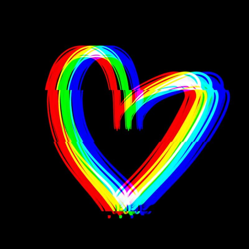 herz effekt 3d symbol liebe