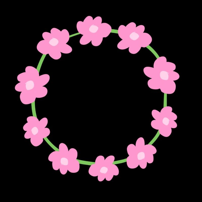 cercle symbole forme fleurs rose nature