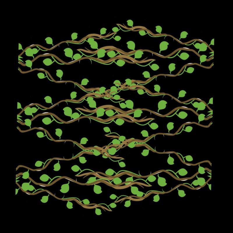 Symbole de branches de motif de feuilles