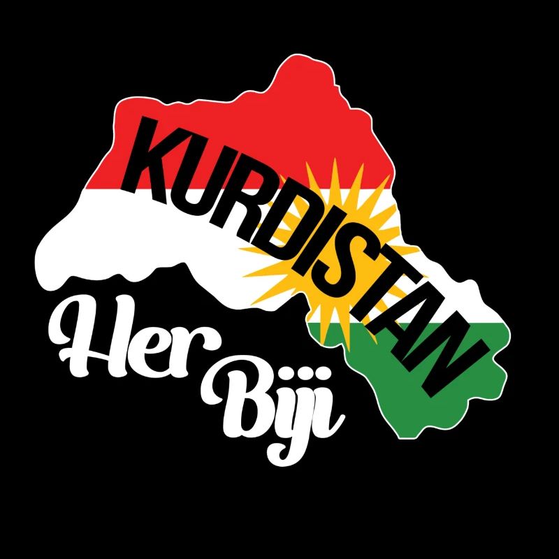 Beautiful gift idea for Kurds Kurdistan flag