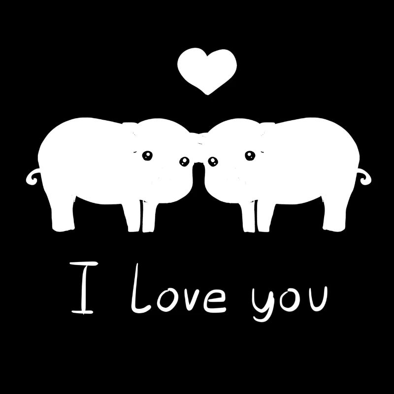 Schweine pärchen ich liebe dich