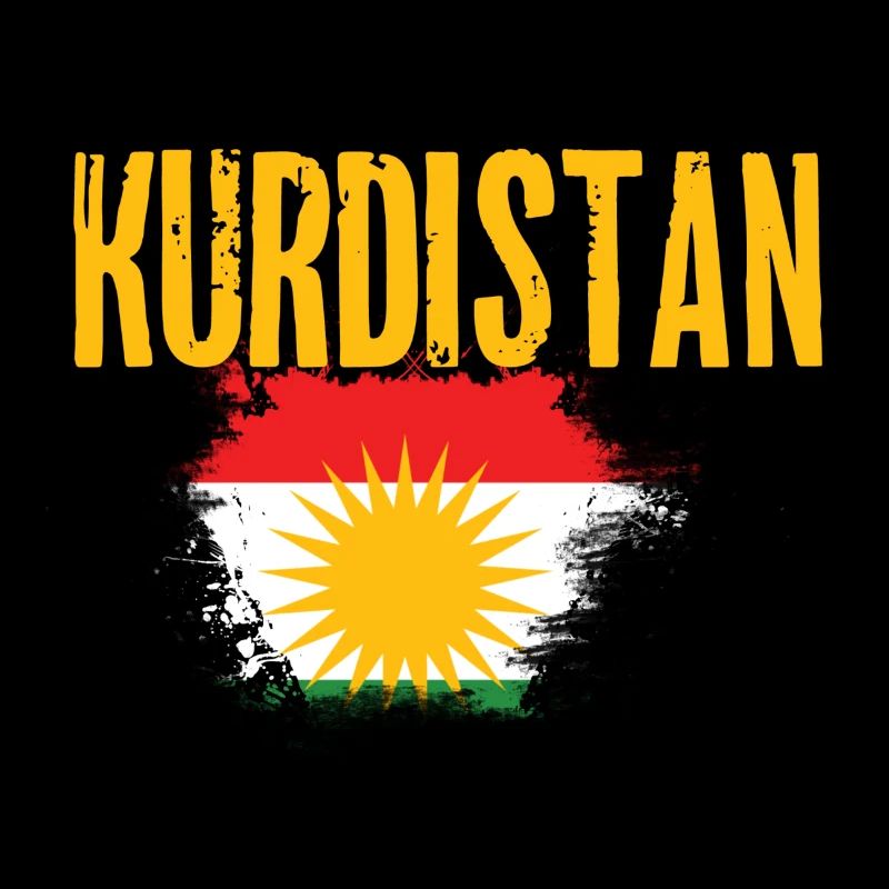 Drapeau kurde du Kurdistan