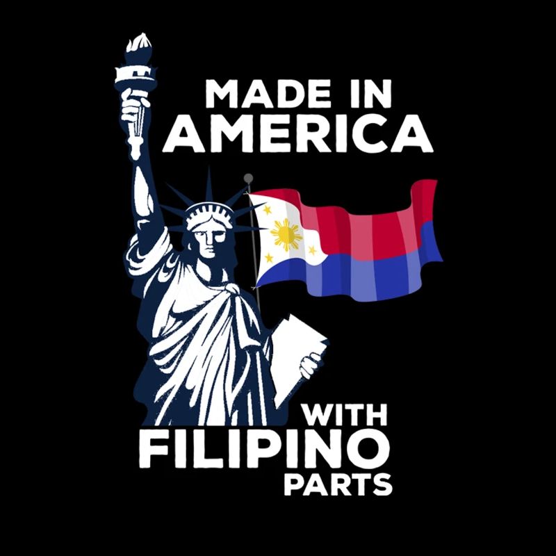 Hergestellt in Amerika mit philippinischen Teilen
