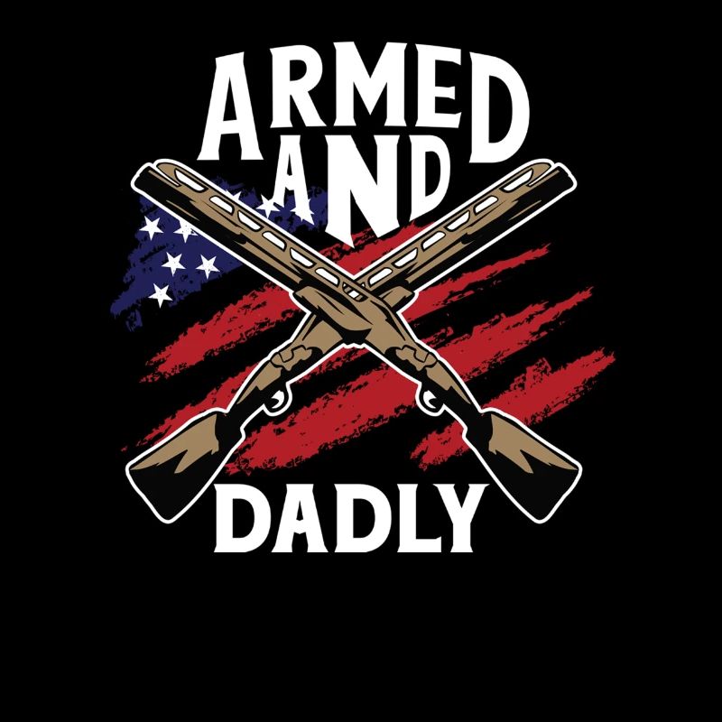 Bewaffnet und väterlich Lustige väterliche Väter