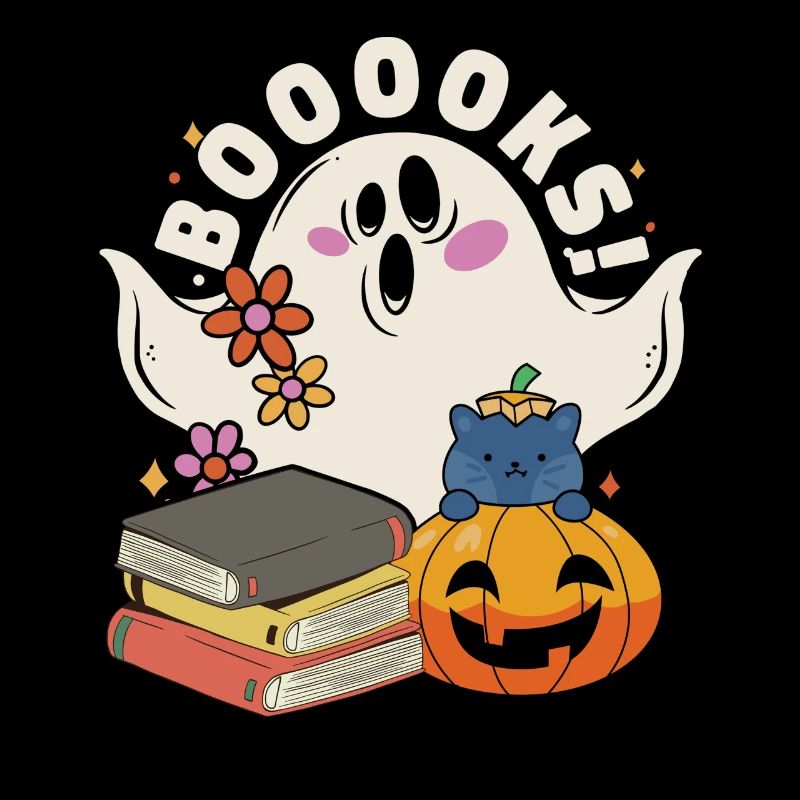 Groovy Read More Books Ghost Cute Funny