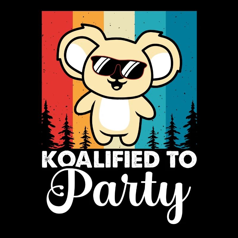 Cute Koalified To Party Koala Bear Lover