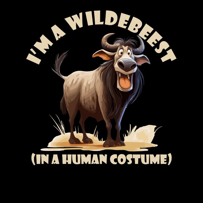 Ich Bin Ein Gnu Witziges Halloween Kostüm Gnu