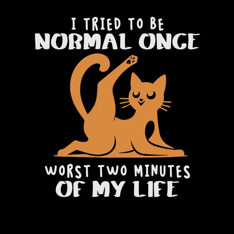 Normal Sein War Gestern Lustige Katze Spruch