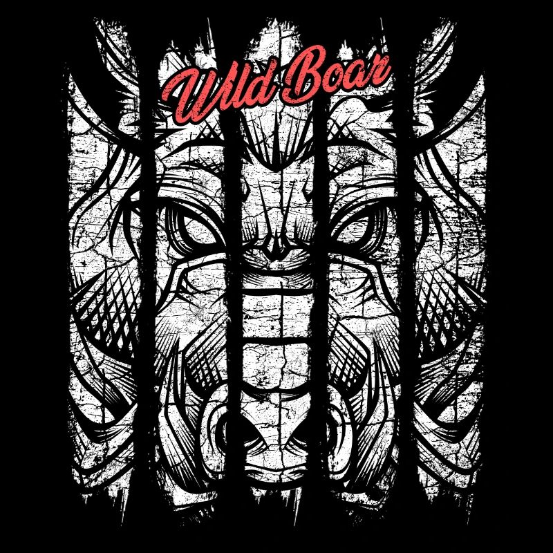 Sanglier moderne à la mode phacochère