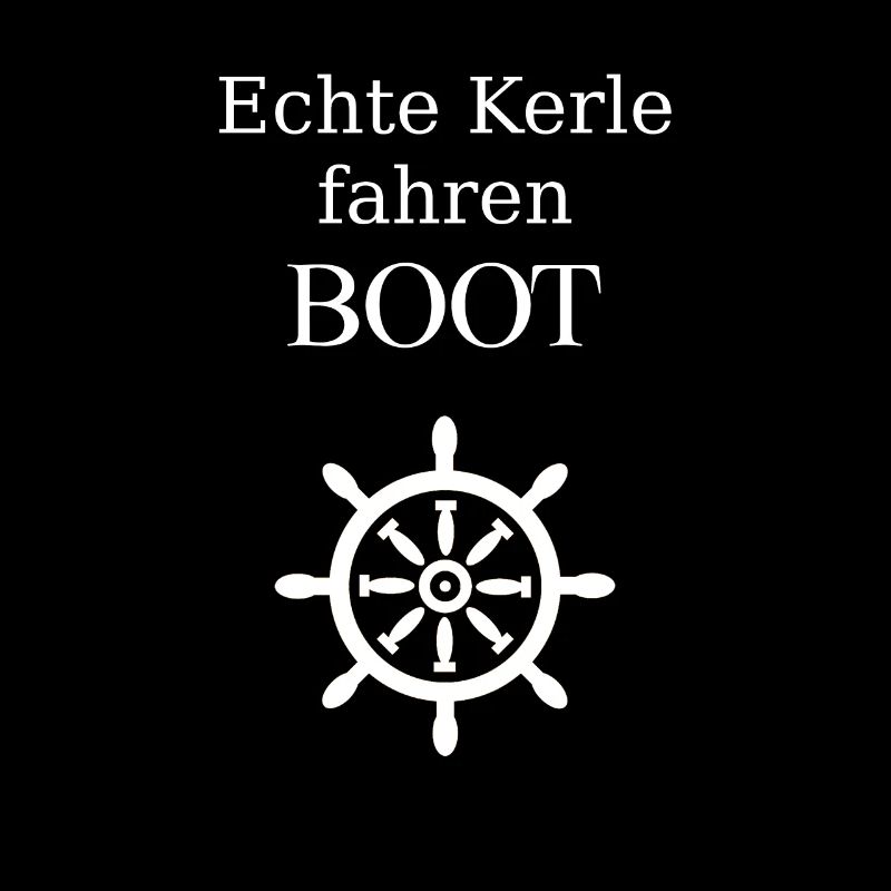 Echte Kerle fahren Boot