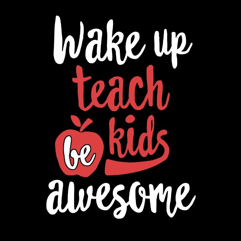 Wachgetränk Kaffee Teach Kids TShirt Lehrer Geschenk