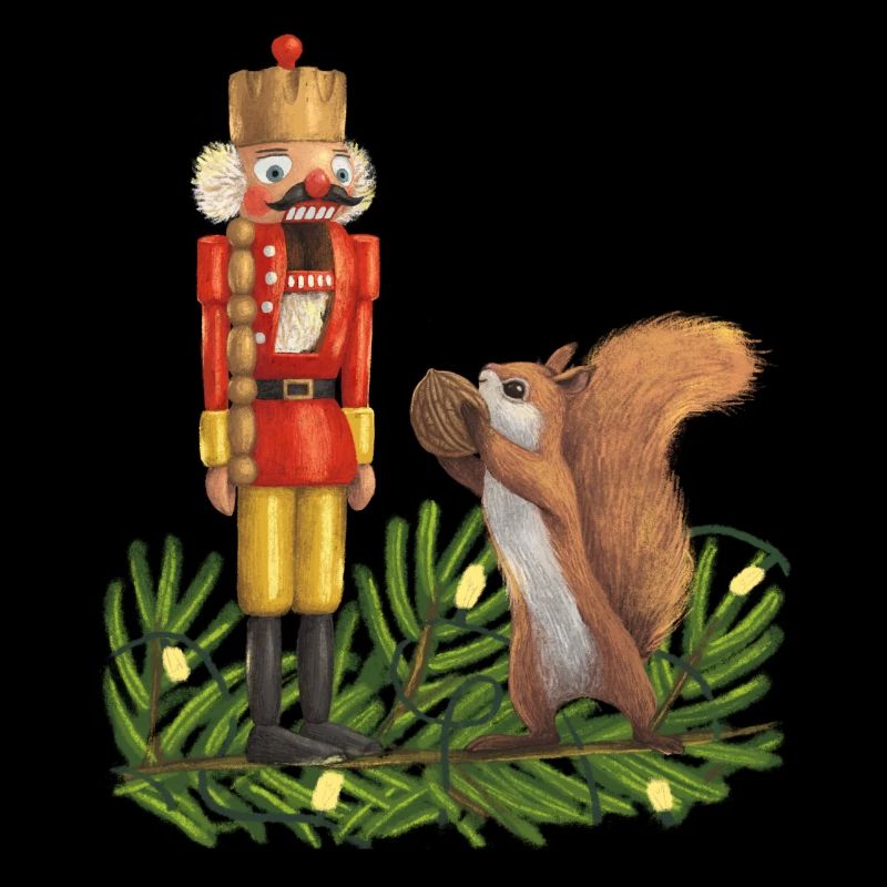Nutcracker and squirrel