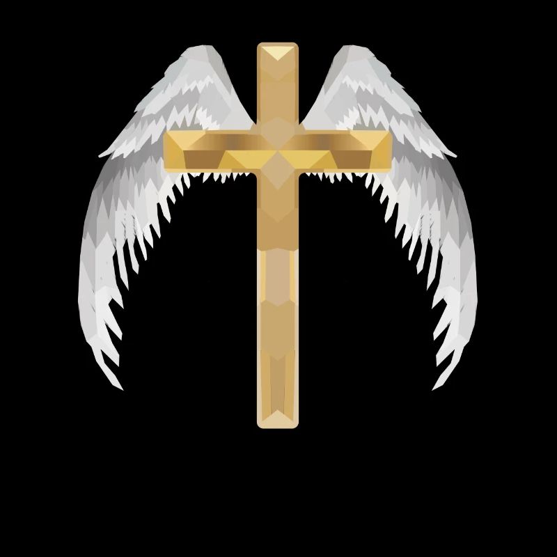 Polygon cross with wing