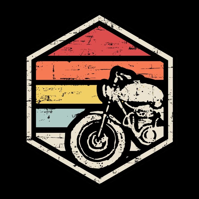 Retro Abzeichen Biker
