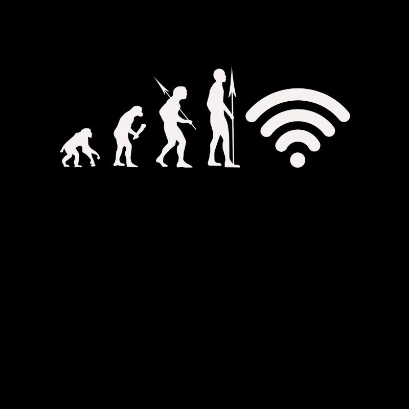 Wifi Evolution Internet Junkie Nerd
