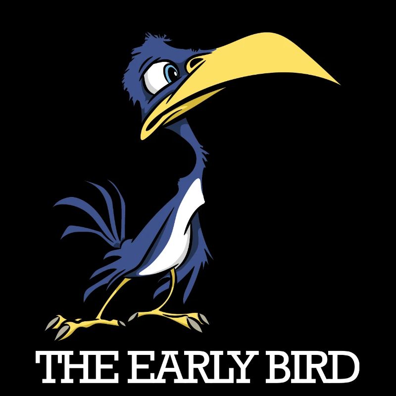 L’oiseau précoce attrape le ver