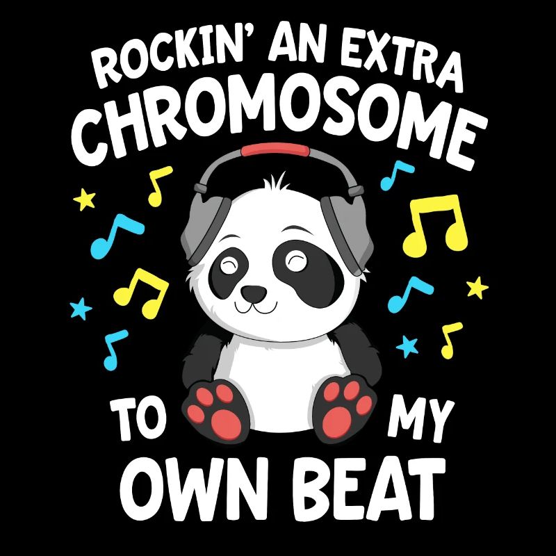Down-Syndrom-Shirts Kinder T21 rocken ein Extra