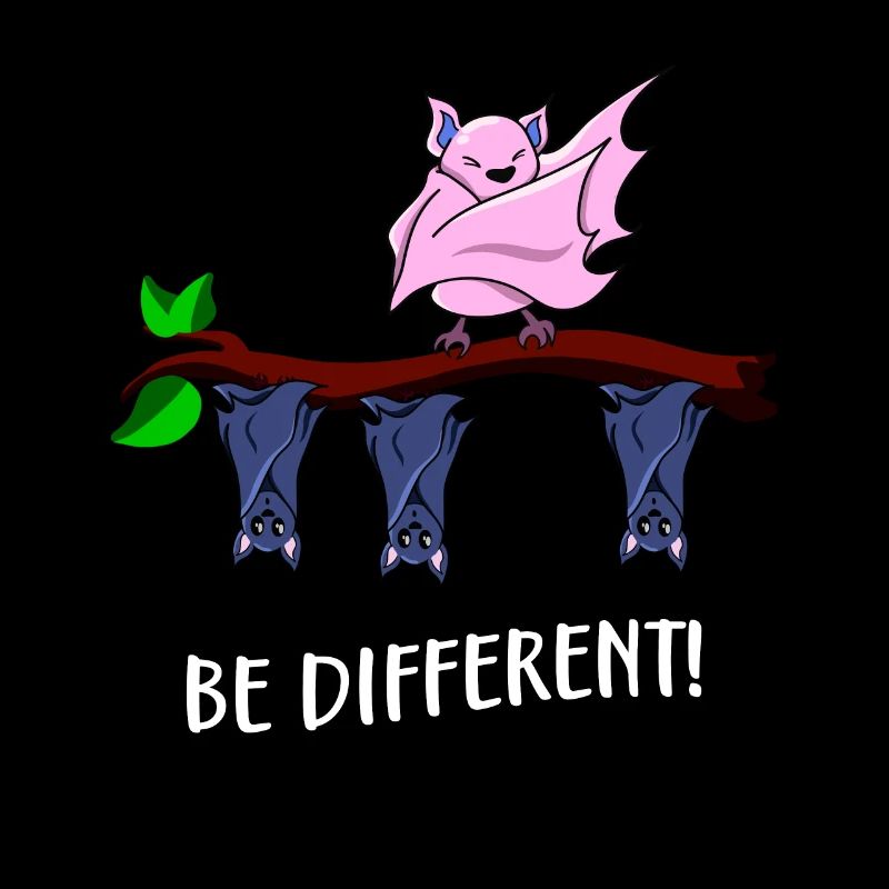 Be Different Funny Dabbing Bat Fun