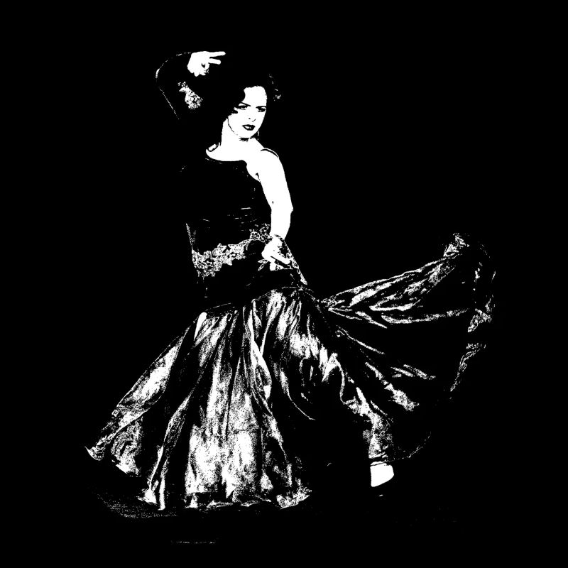 Danseuse de flamenco arabe gitane