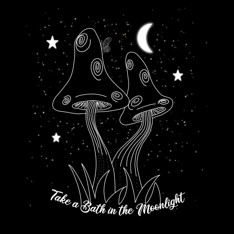 Pilze magisch Spruch Bath in Moonlight