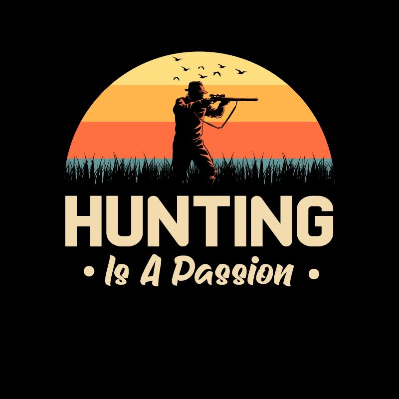 Chasse Passion Chasse Chasseur Rétro Soleil