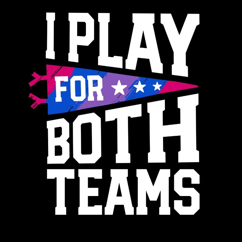 Play For Both Teams Bi Pride Flag Bisexual