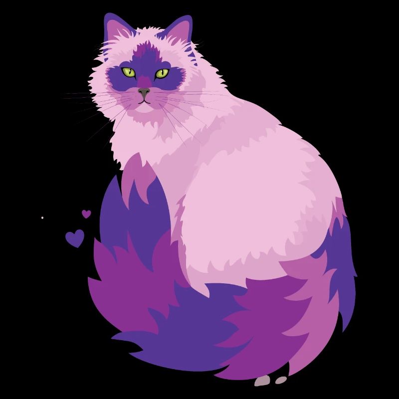 cute pink cat