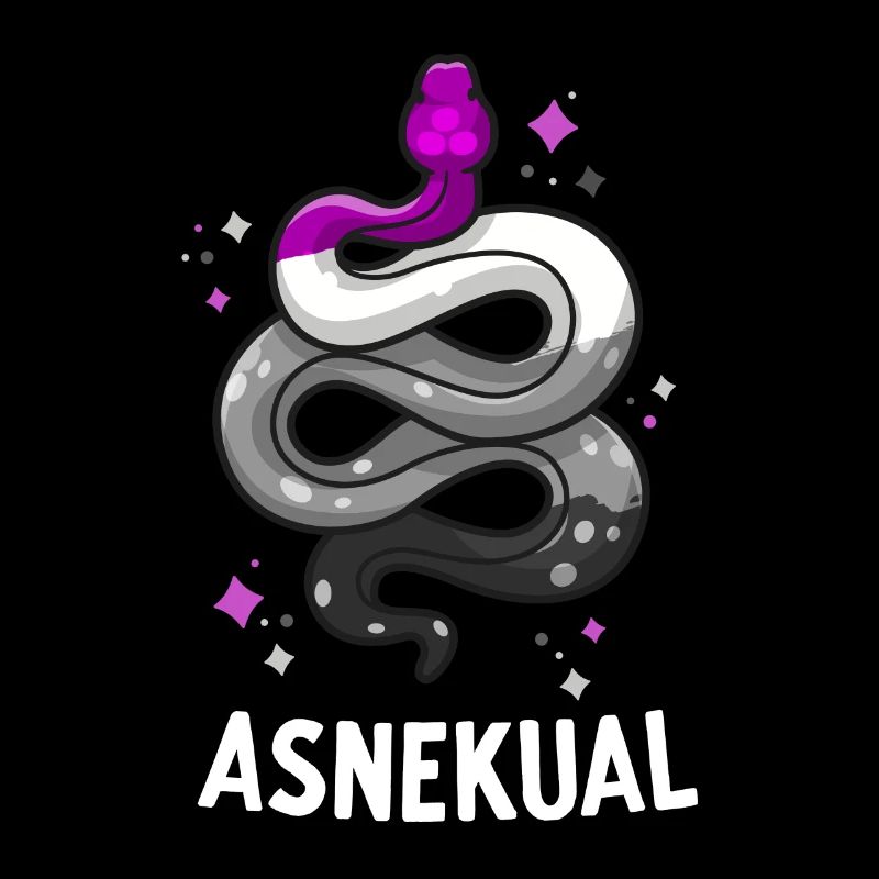 Asnekual Drôle Asexual Pride Snake Ace Pride Drapeau