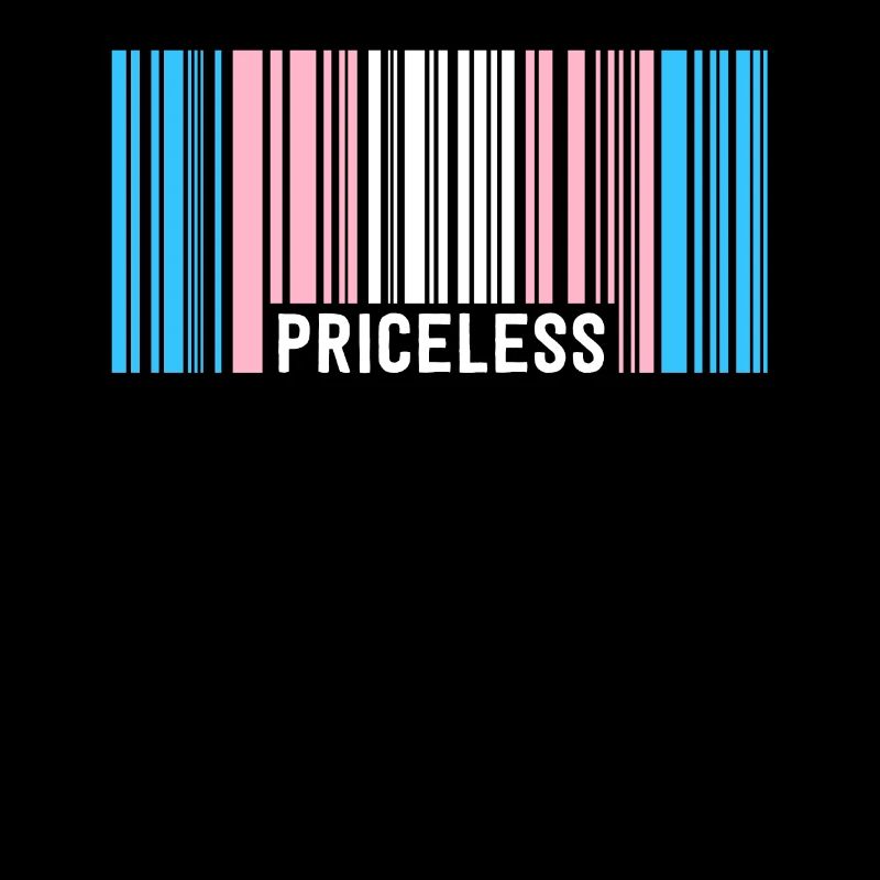 Unbezahlbare Trans Pride Barcode Subtile Transgender