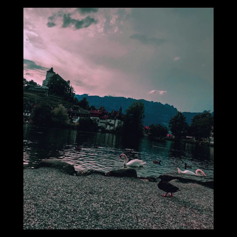 cloudy lake werdenberg