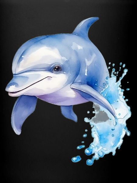 Blauer Delphin
