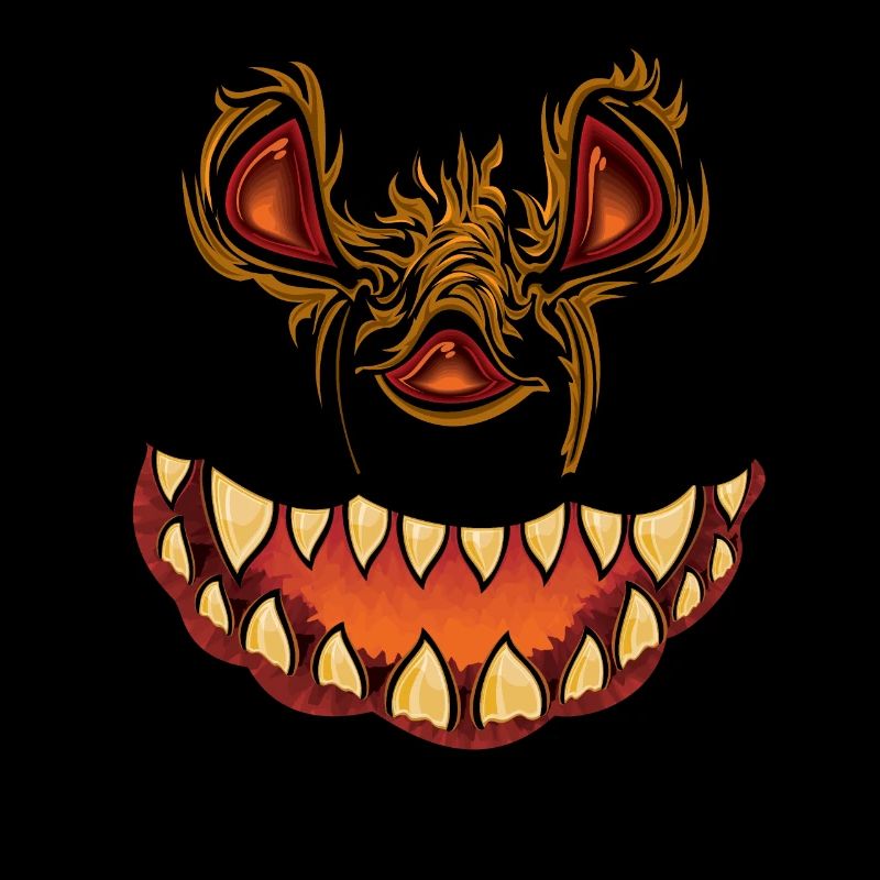 Joyeuse grimace d’Halloween effrayant visage citrouille