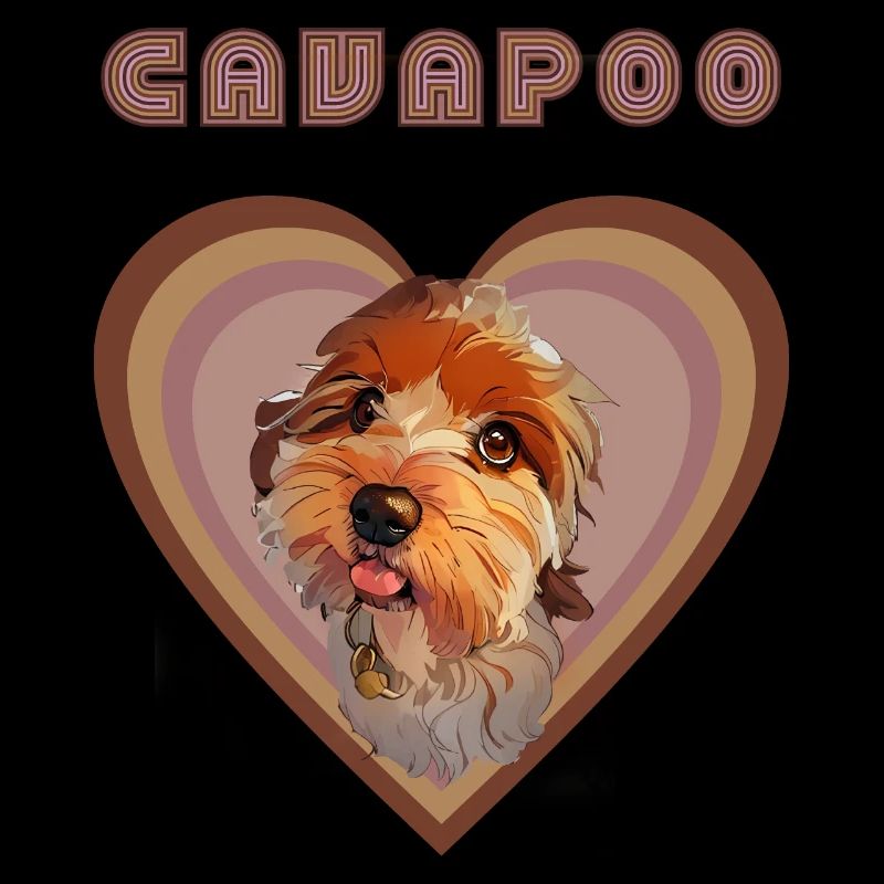 Cavapoo-Herz (Herbst)