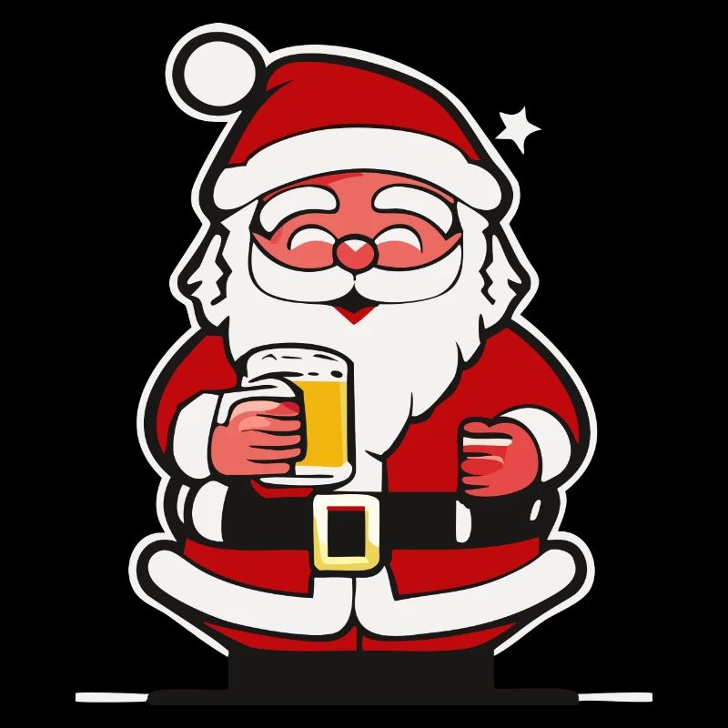 Weihnachtsmann mit Bier