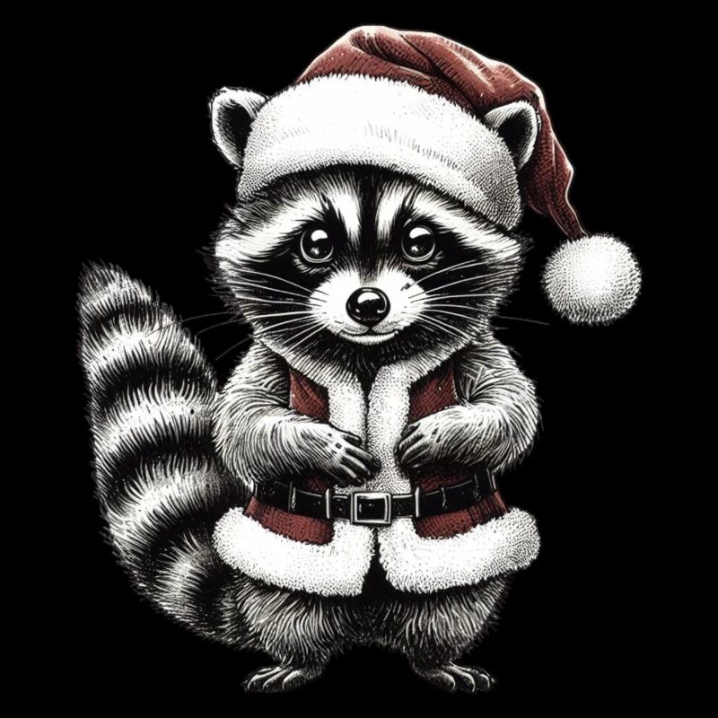 Le doux raton laveur de Noël