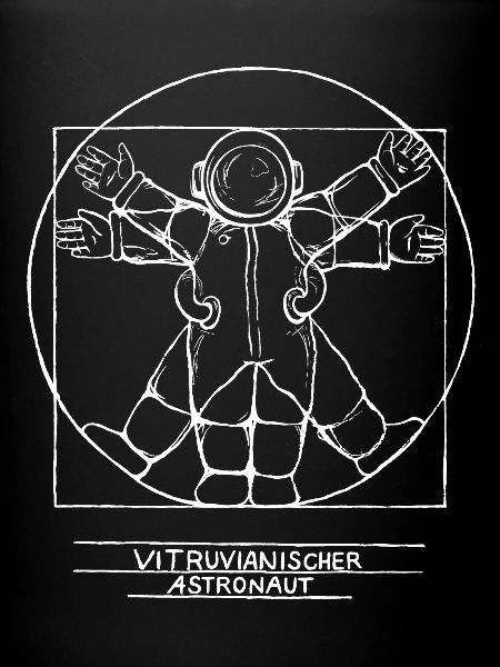 Astronaute de Vitruve Blanc